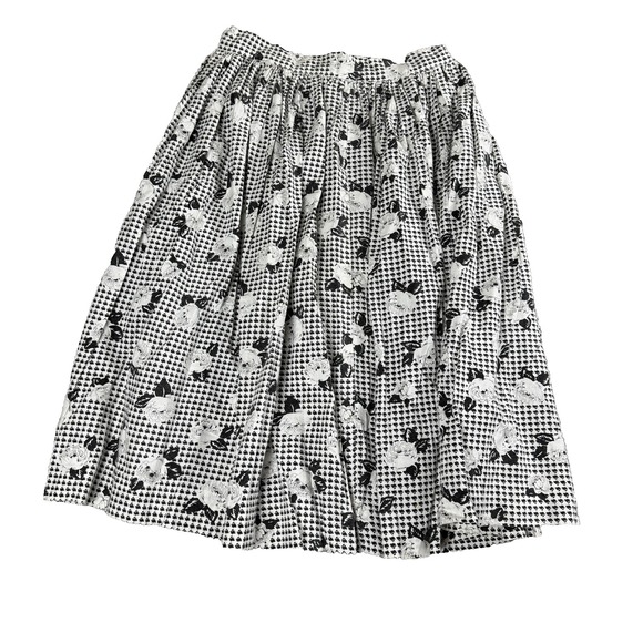 Retro Handmade Floral Skirt Womens Small Boho Cottagecore Artsy Vintage Inspired - Picture 1 of 7